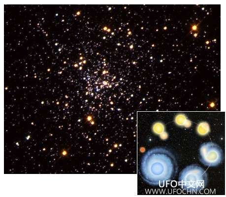 星系团中的蓝离散星好象靠消耗相邻的恒星，来使自己年轻化409 / 作者:UFO中文网 / 帖子ID:14390