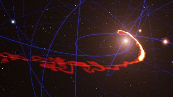 银河中心黑洞吞噬气体云团：拉伸似面条683 / 作者:UFO中文网 / 帖子ID:17182