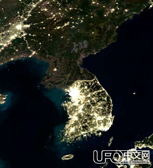 从太空看地球上两国的边界线863 / 作者:骑UFO看外星人 / 帖子ID:21097