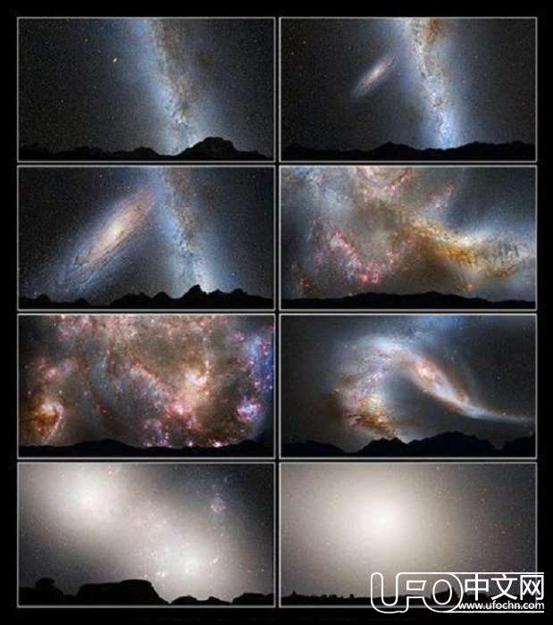 宇宙中两大星系高速穿越而过，哈勃拍下神奇一幕188 / 作者:UFO中文网 / 帖子ID:23486