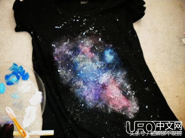 DIY宇宙星系印压时尚T恤！还会反光的哦699 / 作者:宇宙天使 / 帖子ID:24044