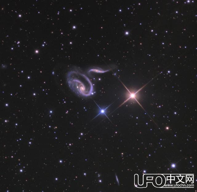 哈勃望远镜拍摄的大规模相互作用星系UGC 1810761 / 作者:爱心怪我 / 帖子ID:24311