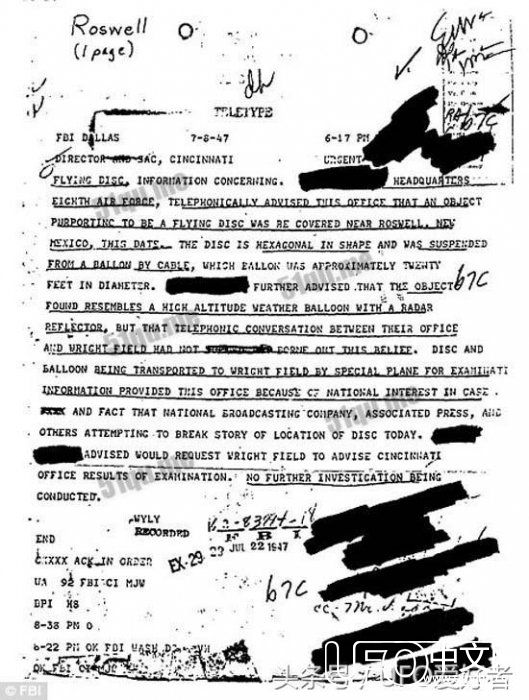 美国政府隐藏外星人遗骸？现已得到证实798 / 作者:艾萨克·牛顿 / 帖子ID:24524