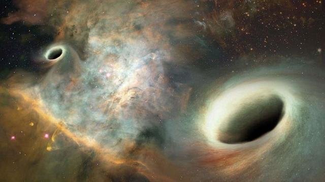 科学家首次发现两个超大质量的黑洞轨道相互缠绕，对研究星系演化有重要作用！384 / 作者:WX. / 帖子ID:25509