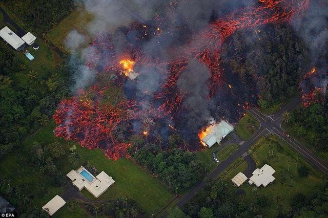 夏威夷基拉韦厄火山喷发图片，恐引发地震海啸909 / 作者:伤我心太深 / 帖子ID:30290