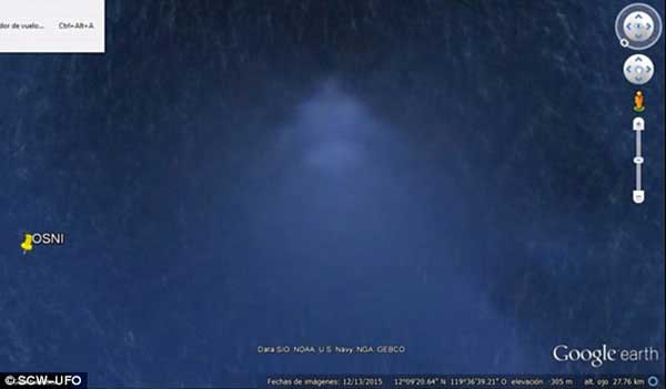 谷歌地图定位海底金字塔外星人基地558 / 作者:UFO外星人爱好者 / 帖子ID:33156