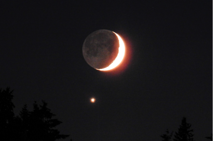 观赏“金星合月”：金星月亮的约会！171 / 作者:UFO外星人爱好者 / 帖子ID:33547