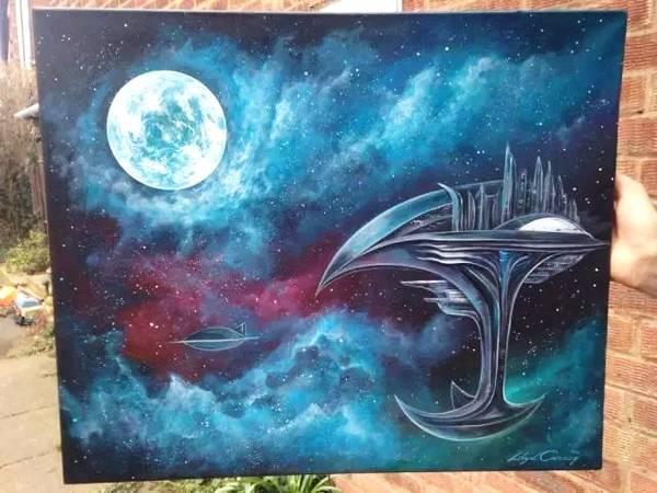 此人自称10年被外星人绑架了6次，他用画笔记录下外星人的秘密877 / 作者:ananokok / 帖子ID:45539