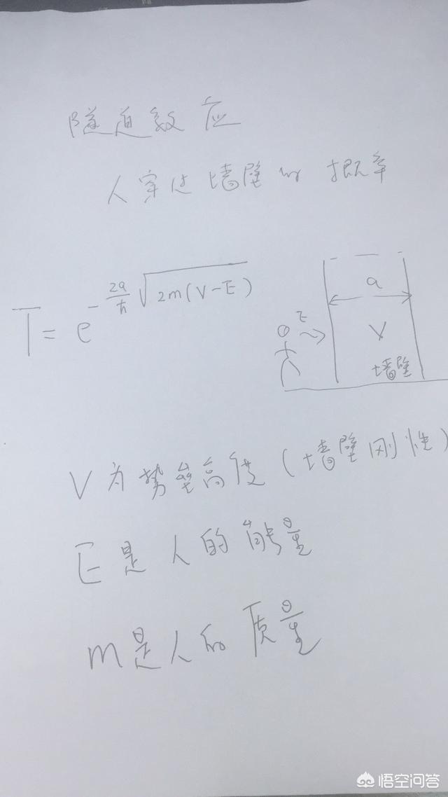 根据量子力学，人撞墙真的有机会穿过去吗？你怎么看？843 / 作者:sosoyoyo / 帖子ID:46193