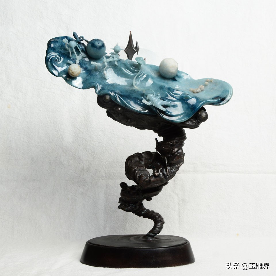 翡翠雕成宇宙太空，宇航员出仓，黑洞都展现得很经典592 / 作者:dzlqsq / 帖子ID:49998