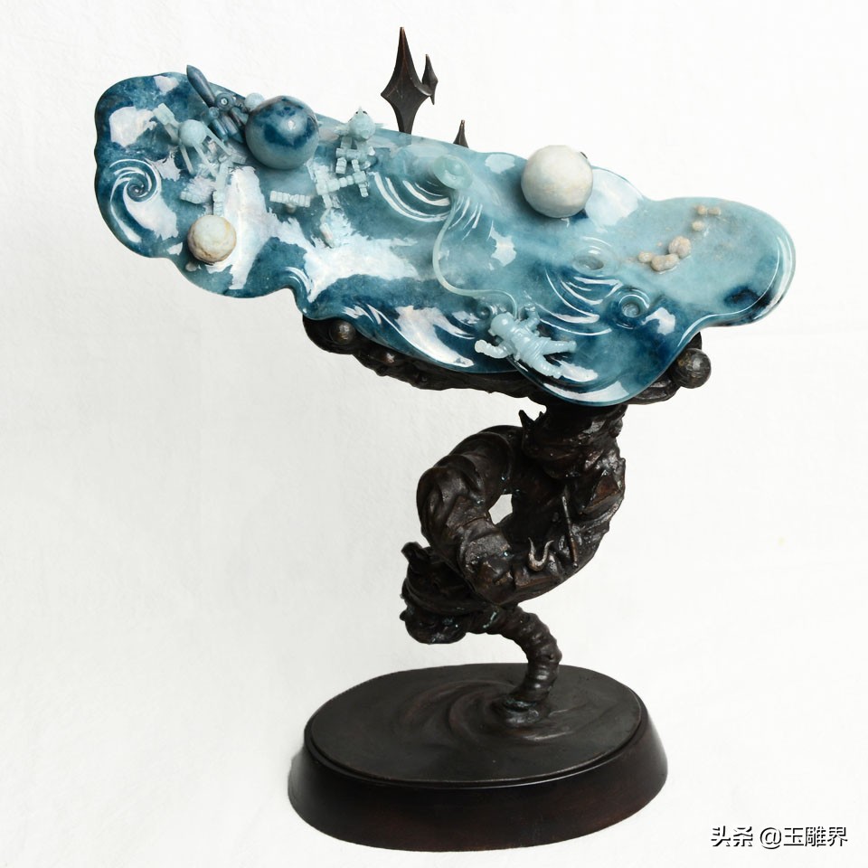翡翠雕成宇宙太空，宇航员出仓，黑洞都展现得很经典125 / 作者:dzlqsq / 帖子ID:49998