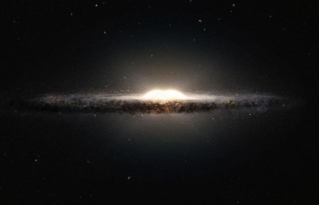 银河系中心是一个巨大的黑洞，四条旋臂围绕银心旋转组成旋涡星系399 / 作者:694207667 / 帖子ID:51943
