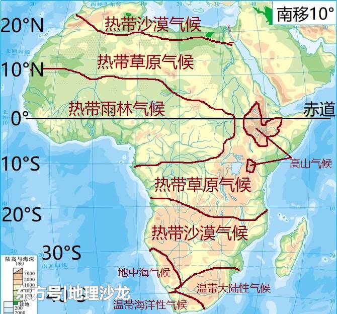 假如非洲南移10个纬度，非洲气候会发生什么变化？20 / 作者:123457067 / 帖子ID:53315