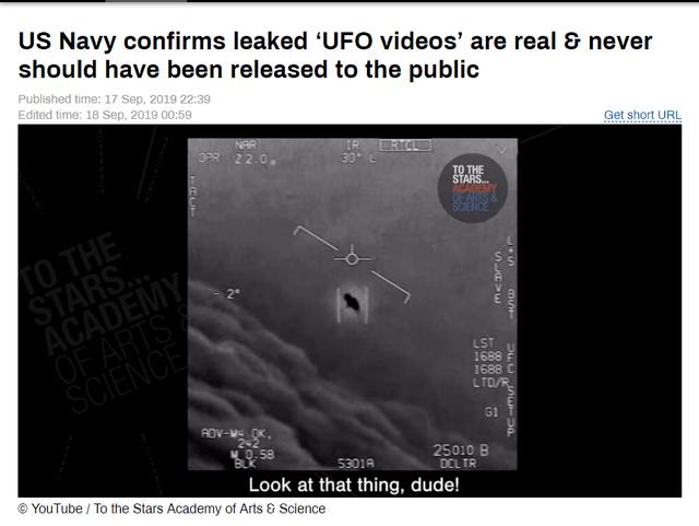 美国海军承认“UFO视频”的真实性：本不宜在民间流传449 / 作者:禾口王君卤 / 帖子ID:53989