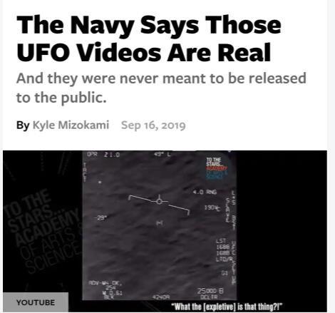美方称网传UFO视频为真：不确定到底是啥，现有人类技术无法达到486 / 作者:HWCEJgmU / 帖子ID:53990