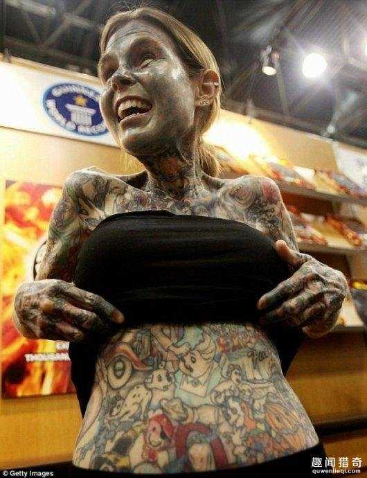 惊！世界上文身最多的女人什么样？不忍直视啊175 / 作者:UFO外星人爱好者 / 帖子ID:58554