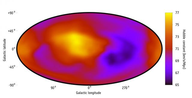 新的观测结果表明宇宙某些区域可能比其他区域膨胀得更快160 / 作者:大脚吴妈 / 帖子ID:59190