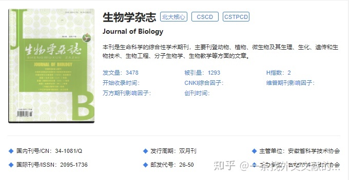 生物学领域的顶级期刊有哪些？838 / 作者:cslixiong / 帖子ID:95976