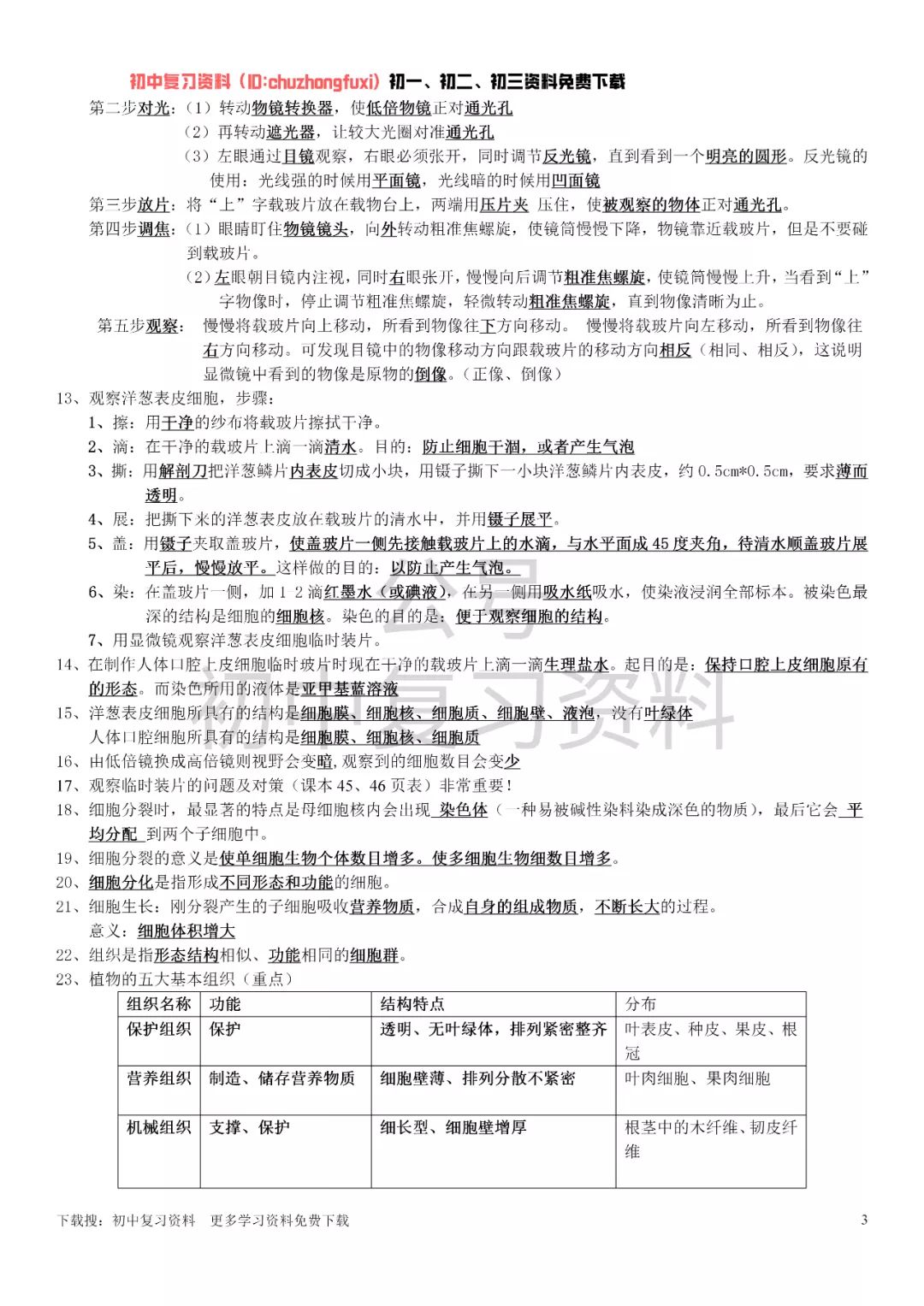 【初中科学】浙教版七年级上册科学知识点总结377 / 作者:lwj2651097 / 帖子ID:96067
