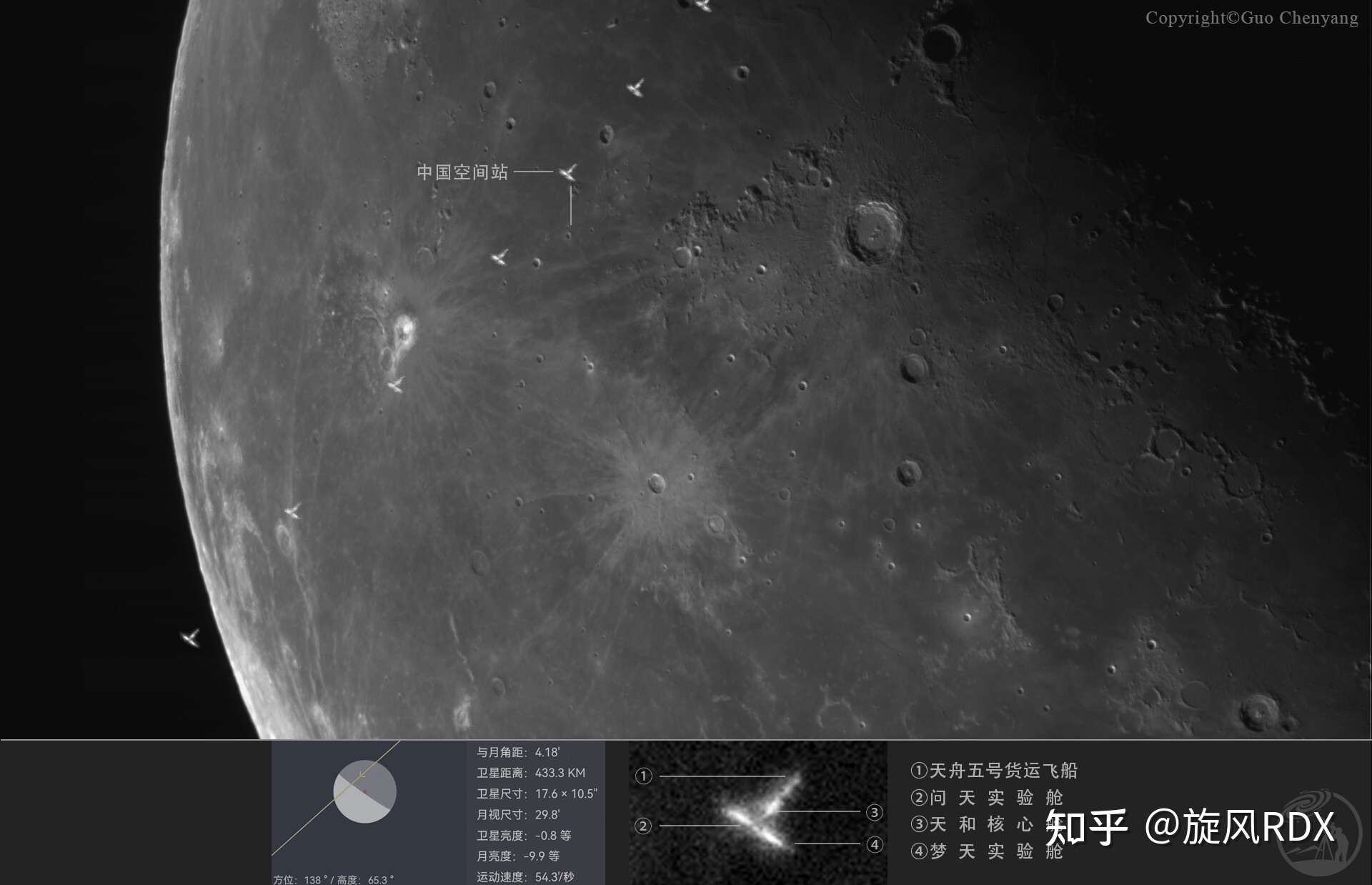 空间站摄影系列零基础教程（3）空间站凌日月的拍摄807 / 作者:吖咩嘚咩s / 帖子ID:106542