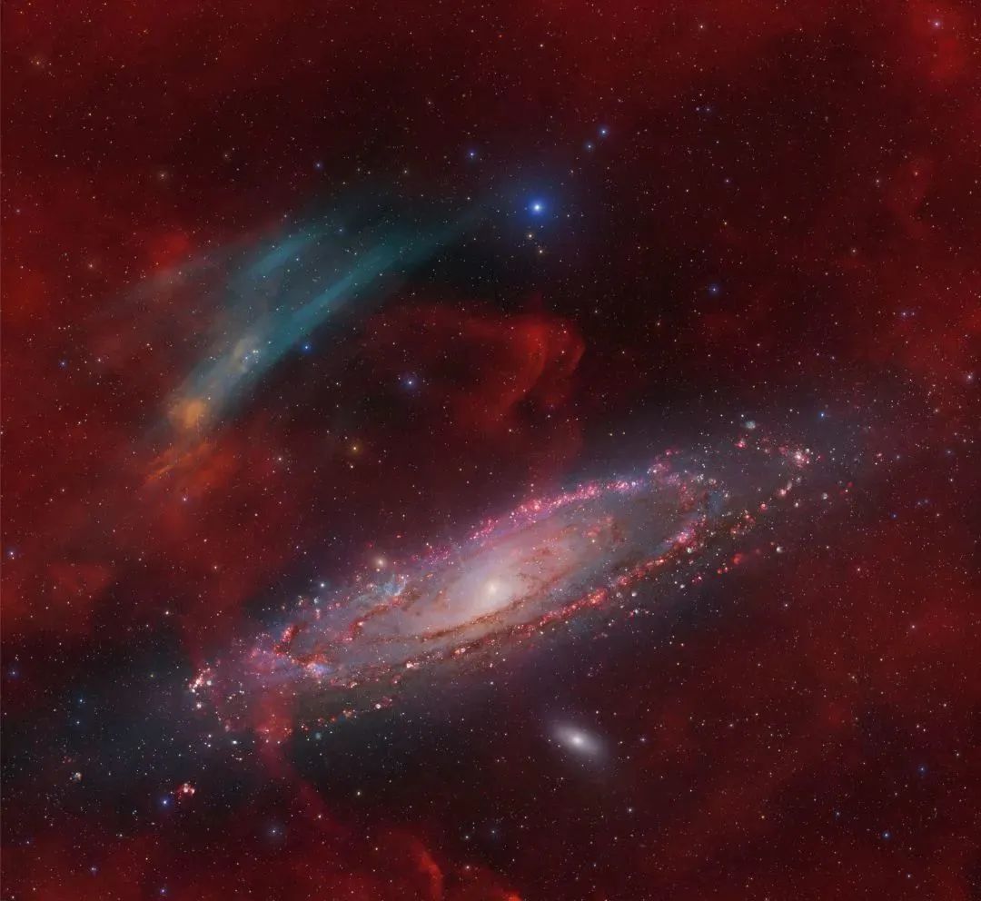 天文摄影新发现：M31 [OIII] 发射弧611 / 作者:秋天一且 / 帖子ID:108716