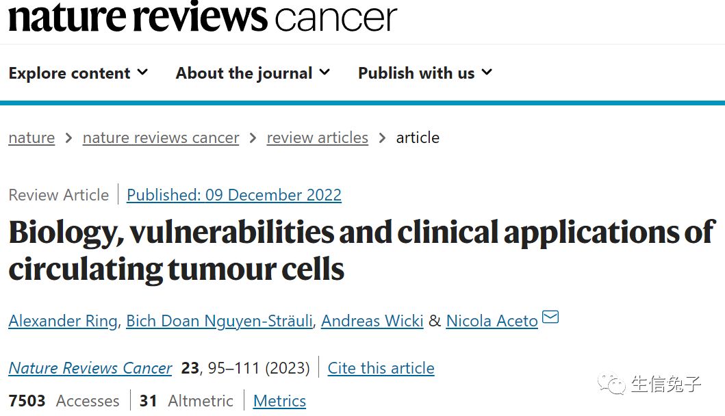 Nature reviews cancer | ѭϸѧȱݼٴ 627 / :123457287 / ID:113241