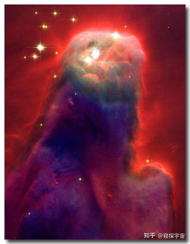 这是哈勃拍摄的的深空，一片巨大的星云，不可思议的形状 ...46 / 作者:程狄矢 / 帖子ID:113963