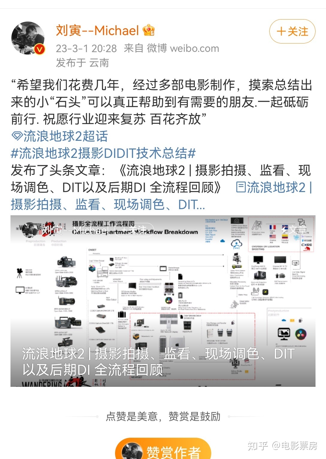 如何看待《流浪地球2》剧组将电影工业化流程以及相关技术 ...182 / 作者:尹双平刨 / 帖子ID:114538