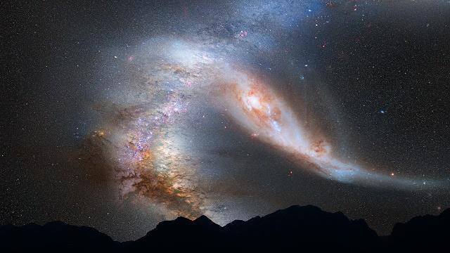 宇宙在膨胀，星系在相互远离，为何银河系和仙女座星系还会碰撞？500 / 作者:桃花朵朵149 / 帖子ID:120619