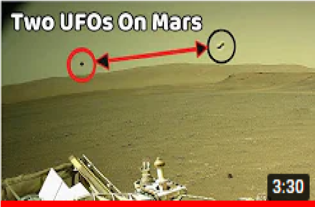 毅力号拍摄到火星UFO？地平线上两个不明飞行物：一个正在移动867 / 作者:Guogangts / 帖子ID:122716