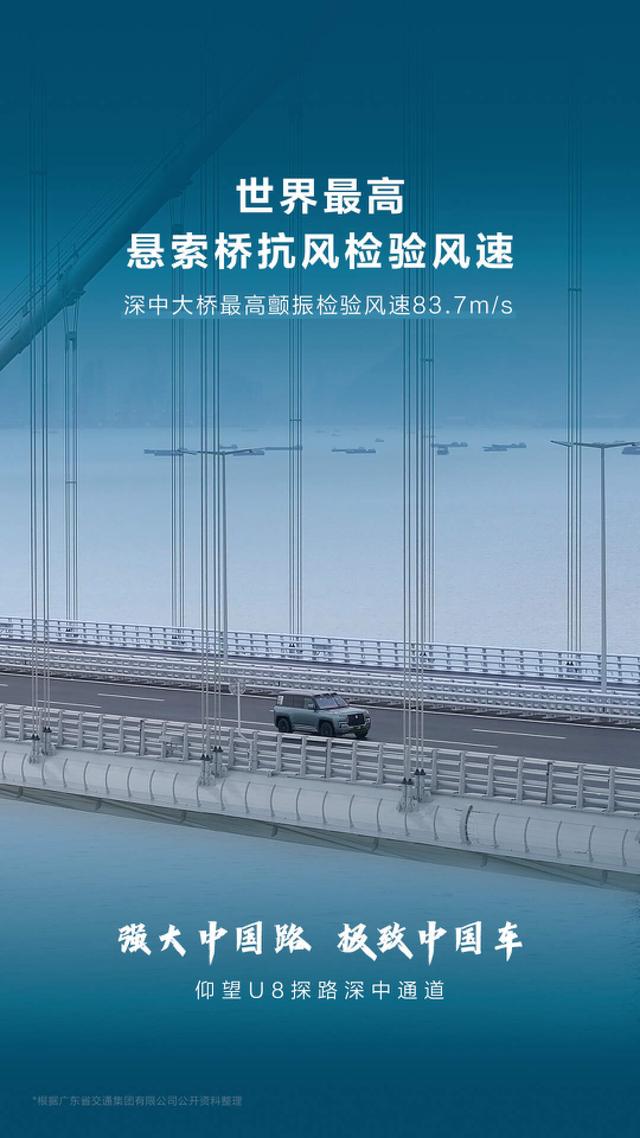 仰望U8探路深中通道，你知道深中通道有哪些世界之最吗？217 / 作者:精诚通潭 / 帖子ID:127528