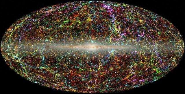 “宇宙地图”首次发布，其中有1400万个星系，却仅绘制了天区的1%756 / 作者:兰905 / 帖子ID:128569