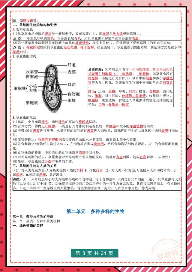 历经204钟头：我把七年级生物(上册)，浓缩23页答案，三天吃透205 / 作者:匣中剑他娘官 / 帖子ID:128610