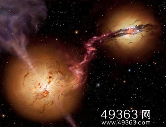 宇宙中神秘的黑洞  神秘黑洞犹如宇宙探照灯919 / 作者:UFO爱好者 / 帖子ID:76180
