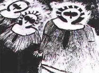 印万年前洞穴发现外星人和UFO壁画 史前壁画至今难解239 / 作者:UFO爱好者 / 帖子ID:84697