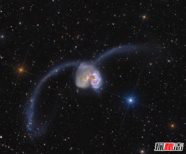 触须星系之谜,碰撞中的星系竟有烟花般的尾巴(异常美丽)226 / 作者:UFO爱好者 / 帖子ID:98356