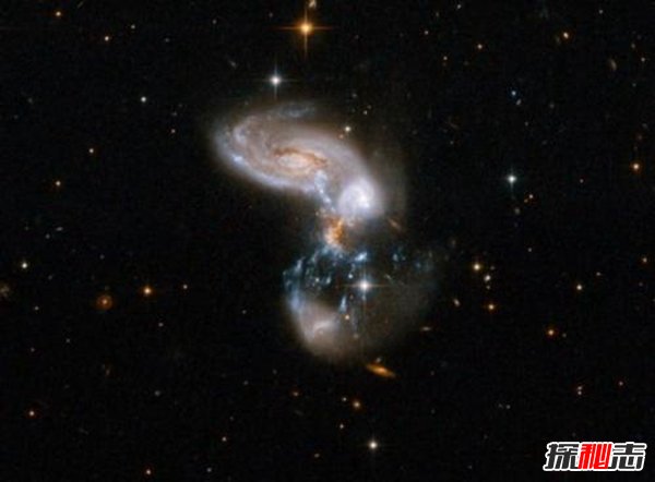 触须星系之谜,碰撞中的星系竟有烟花般的尾巴(异常美丽)169 / 作者:UFO爱好者 / 帖子ID:98356