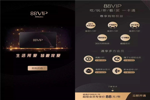 88vip是什么 88vip可以享受哪些服务（与淘气值有关）993 / 作者:UFO爱好者 / 帖子ID:89694