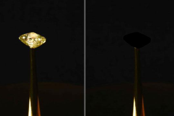 世上最黑的黑色:能吸收99.995%光线(灯光照射都没有光斑)338 / 作者:UFO爱好者 / 帖子ID:93022