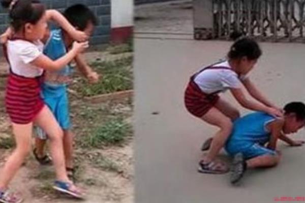 史上最牛小孩打架:女孩暴打男孩(家长竟在一旁助威)400 / 作者:UFO爱好者 / 帖子ID:101151