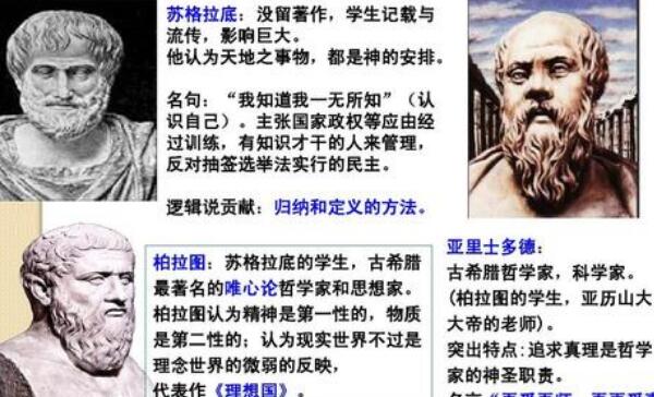 古希腊三大哲学家是谁 古希腊三大哲学家的主要思想716 / 作者:UFO爱好者 / 帖子ID:75301