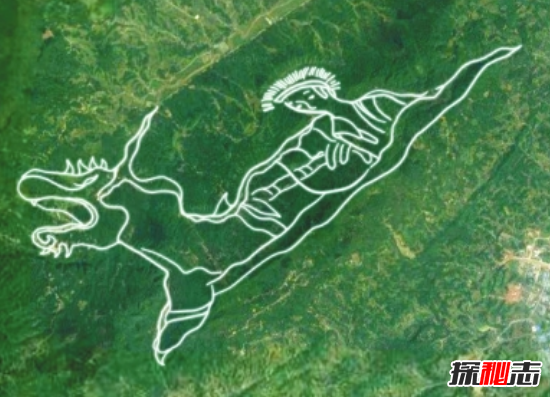 卫星地图发现神秘人形图之谜，山顶惊现麒麟武士(外星人)919 / 作者:UFO爱好者 / 帖子ID:99002
