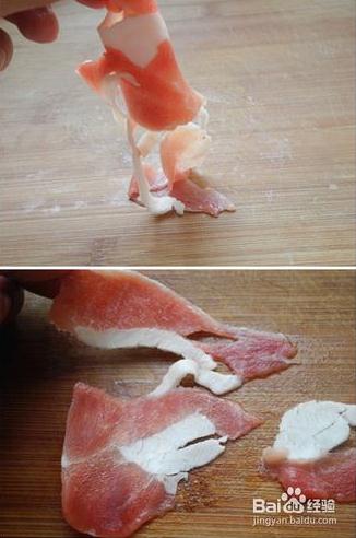 怎样鉴别猪肉鸭肉假冒的羊肉片？真假羊肉卷分辨真假图片对比883 / 作者:UFO爱好者 / 帖子ID:67956