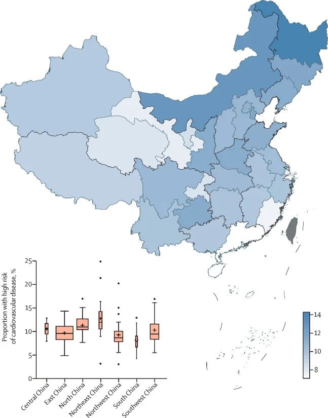 心血管疾病“风险地图”：东北、华北最严重799 / 作者:UFO爱好者 / 帖子ID:74913