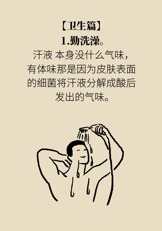 出汗多体味儿重怎么办？不妨试试这些改善方法599 / 作者:UFO爱好者 / 帖子ID:72585