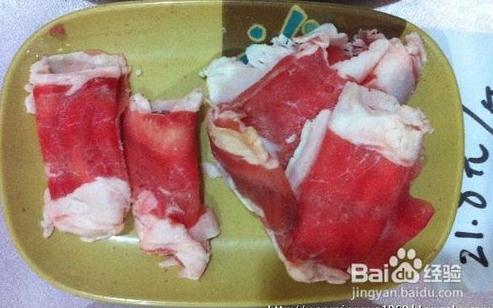 怎样鉴别猪肉鸭肉假冒的羊肉片？真假羊肉卷分辨真假图片对比918 / 作者:UFO爱好者 / 帖子ID:67956
