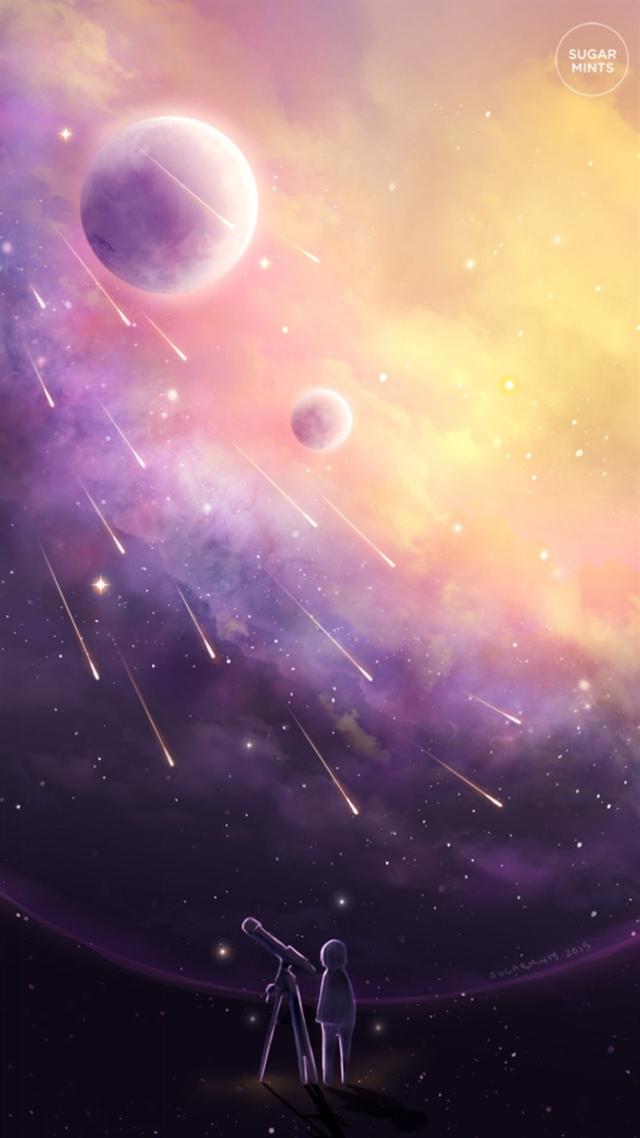 唯美星空手绘壁纸294 / 作者: / 来源: