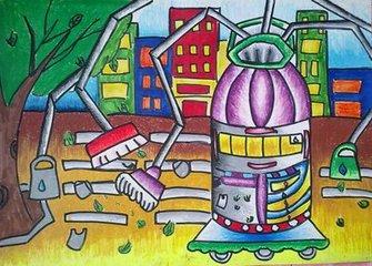 小学生最有创意的科幻画，原来孩子才是最聪明的科学家啊！775 / 作者: / 来源: