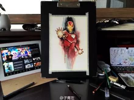 超级英雄钢铁侠手绘画教程/Q版/素描/彩铅/水彩｜才艺君557 / 作者: / 来源: